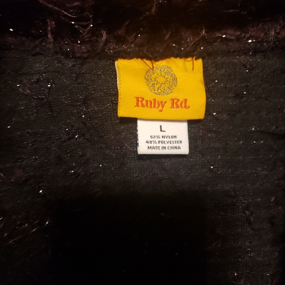 Ruby rd large shaggy jacket - Picture 2 of 2